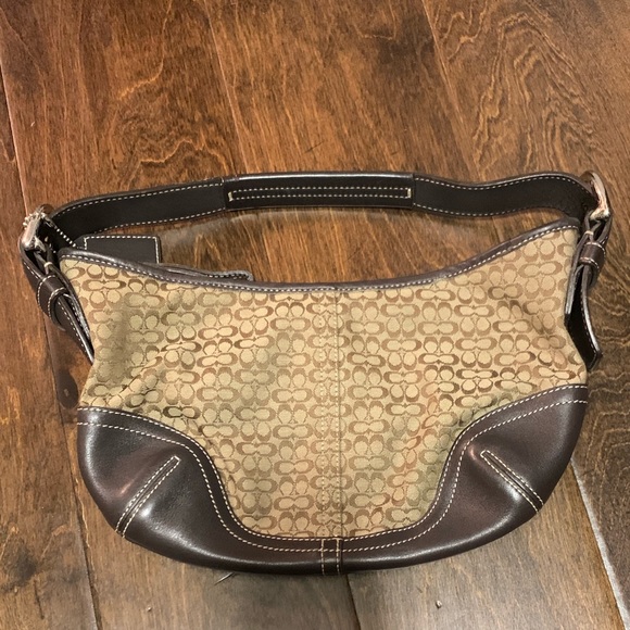Classic coach print shoulder bag - Picture 1 of 4